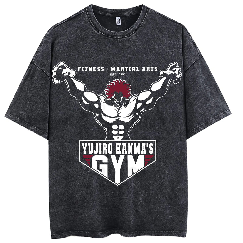 Hanma Baki The Grappler Gym Anime T-shirt for Men