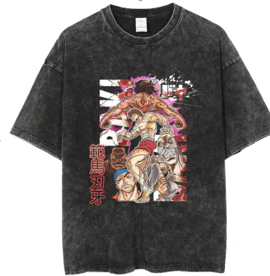 Hanma Baki The Grappler Gym Anime T-shirt for Men