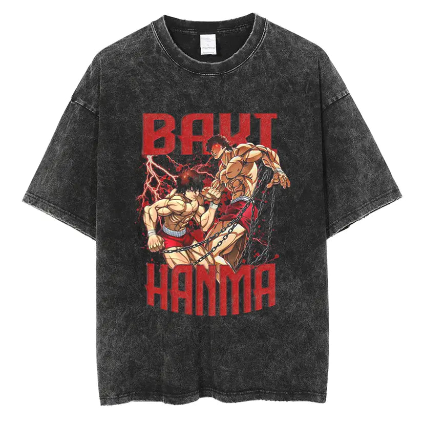 Hanma Baki The Grappler Gym Anime T-shirt for Men