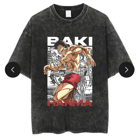 Hanma Baki The Grappler Gym Anime T-shirt for Men